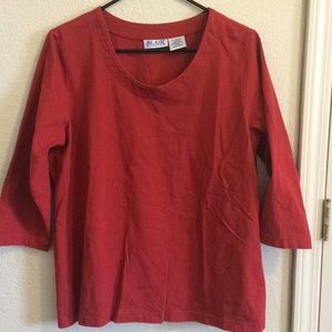 Red Blair 3/4 sleeve top